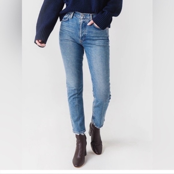 Citizens of Humanity Jolene High Rise Vintage Slim Button Fly Jeans Sz 26 GUC - Picture 1 of 16